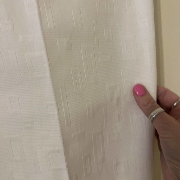 Alberto Makali Cream Abstract Textured Patterned High Waist Flat Front Pants - 8 - Picture 10 of 10